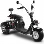 Fatscooter Trehjuling 2000W | Moped klass 1 - Svart