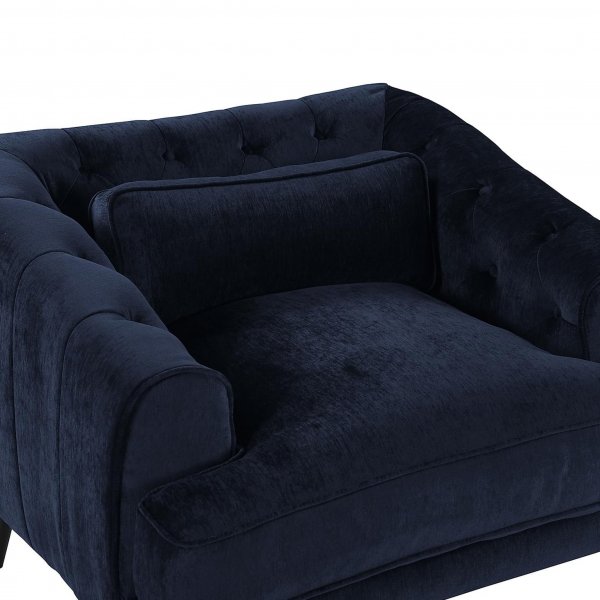 Elegant textilfåtölj | Mörkblå | Celeste Elegant textilfåtölj | Mörkblå | Celeste