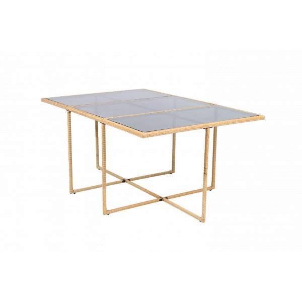 Matgrupp/Utegrupp 10 platser | 6 Stolar & 4 Pallar | Sk�rhamn beige