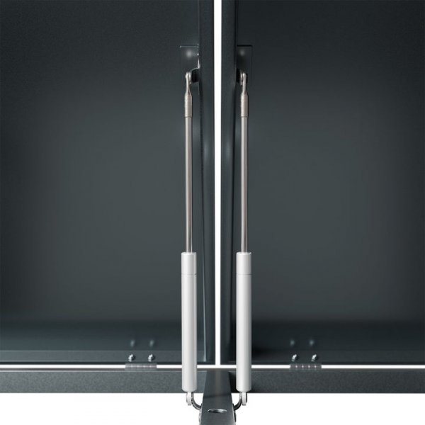 Soptunneskjul 2 kärl | Låsbart | Gasfjäder & ventilation | Mörkgrå Soptunneskjul 2 kärl | Låsbart | Gasfjäder & ventilation | Mörkgrå