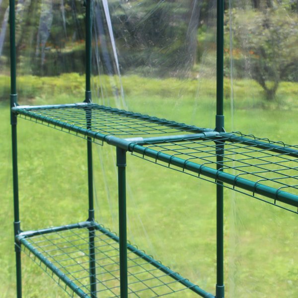 Plastvxthus 2m | Stlram med PVC-verdrag