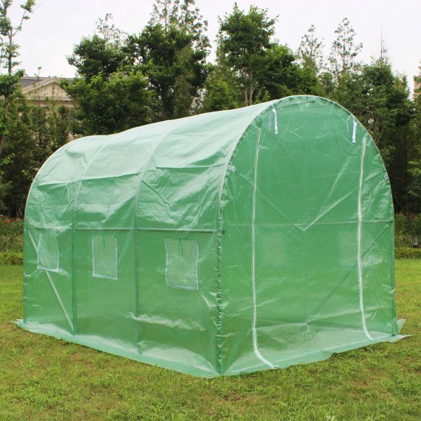Tunnelväxthus 6m² | Stålram med PE-plastöverdrag Tunnelväxthus 6m² | Stålram med PE-plastöverdrag