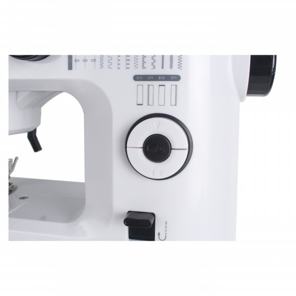 Symaskin elektrisk med bord | 39 S�mmar & tvillingn�l | LED-belysning | Vit/Svart