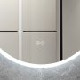 Rund badrumsspegel med LED-belysning | Anti-fog & touch-styrning