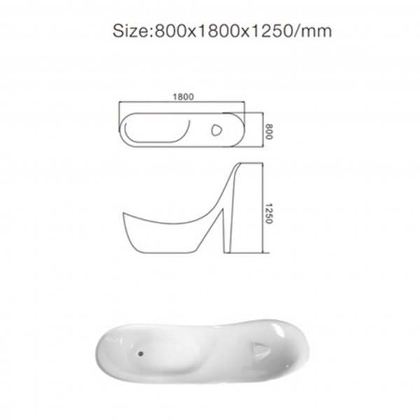 Badkar damsko 180cm | Exklusiv design | Helgjutet Badkar damsko 180cm | Exklusiv design | Helgjutet