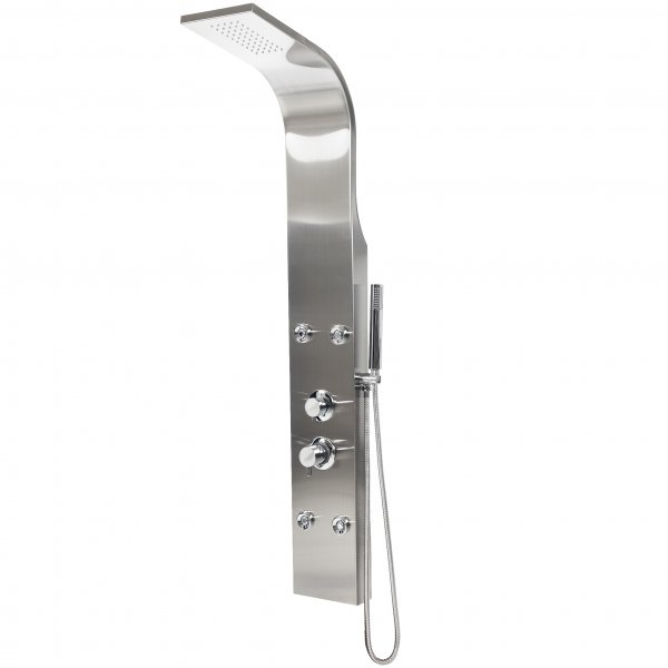 Duschpanel med massage-jets | Borstat rostfritt st�l
