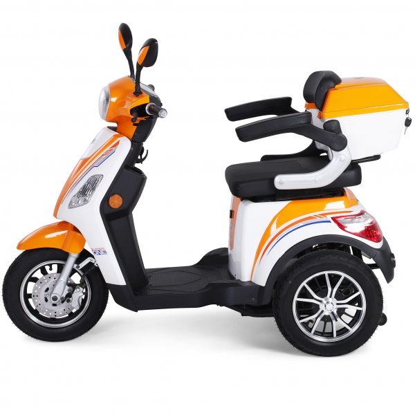 Promenadscooter 1100W | Terränghjul | Orange/Vit Promenadscooter 1100W | Terränghjul | Orange/Vit