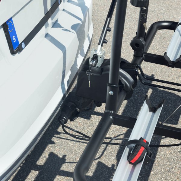 Cykelhllare bil fr elcykel med lyse | 2 cyklar | Kapacitet 60kg