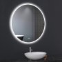 Rund badrumsspegel 80cm med LED-lyse | Anti-fog & touch-styrning