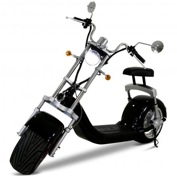 Retro fatscooter premium 2000W - LG litiumbatteri - Aluminiumfälgar Retro fatscooter premium 2000W - LG litiumbatteri - Aluminiumfälgar