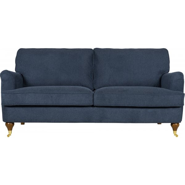 Howardsoffa 2-sits | Kallskum, avtagbara dynor & björkstomme | Watford Deluxe Mörkblå Howardsoffa 2-sits | Kallskum, avtagbara dynor & björkstomme | Watford Deluxe Mörkblå