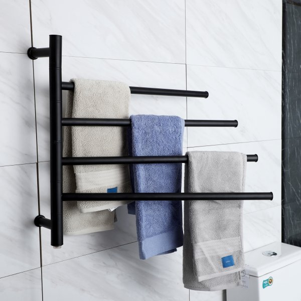 Stor elektrisk handdukstork 63x55x12,5cm | 9007 | Svart Stor elektrisk handdukstork 63x55x12,5cm | 9007 | Svart