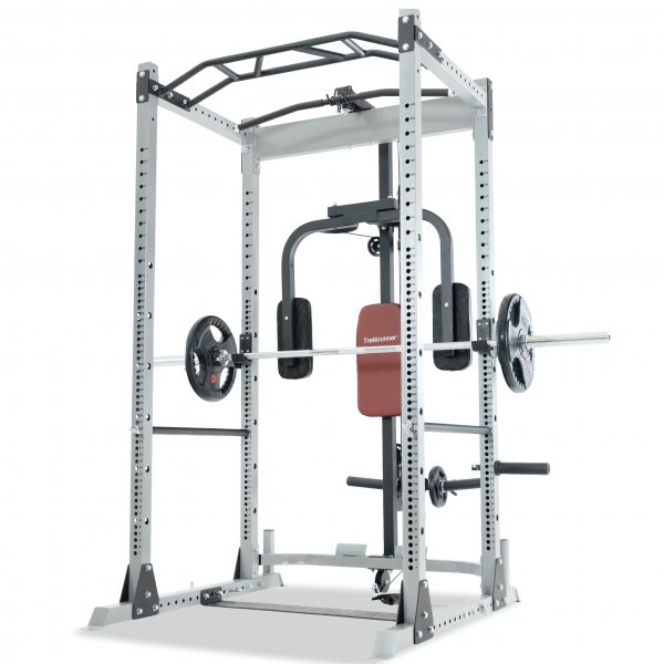 Skivstångsställning med träningsbänk Skivstångsställning med träningsbänk