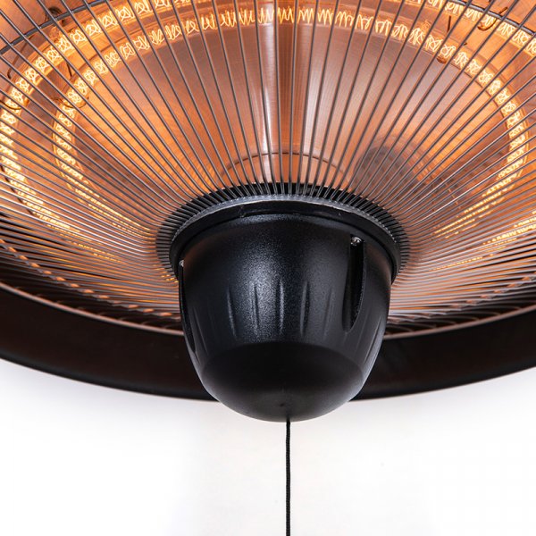 Hngande terrassvrmare | 1500W | Svart