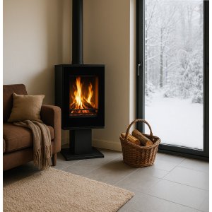 Braskamin 9 kW | Vedeldad kamin med glasfront | Raumo Braskamin 9 kW | Vedeldad kamin med glasfront | Raumo