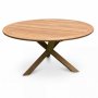Salt� Matbord �150 cm i Massiv Teak | Runt Utebord
