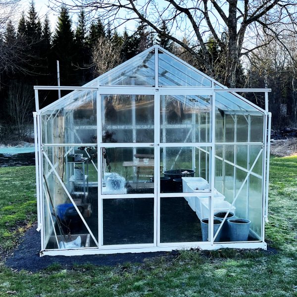 Glasväxthus 11,1m² | 4mm säkerhetsglas | 5 års stormgaranti Glasväxthus 11,1m² | 4mm säkerhetsglas | 5 års stormgaranti