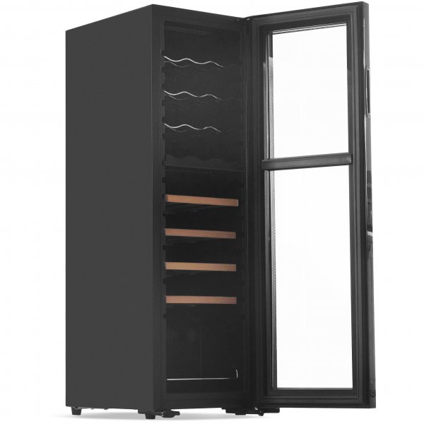 Vinkyl 27 flaskor | 2 kylzoner | Tystgående | Svart Vinkyl 27 flaskor | 2 kylzoner | Tystgående | Svart