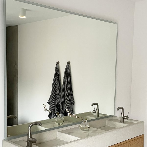 Stor badrumsspegel | Dimbar LED-belysning och anti-fog