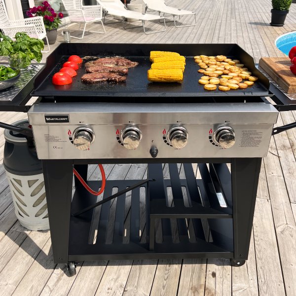 Gasoldrivet stekbord 16 kW | 4 rostfria br�nnare | Lockhart