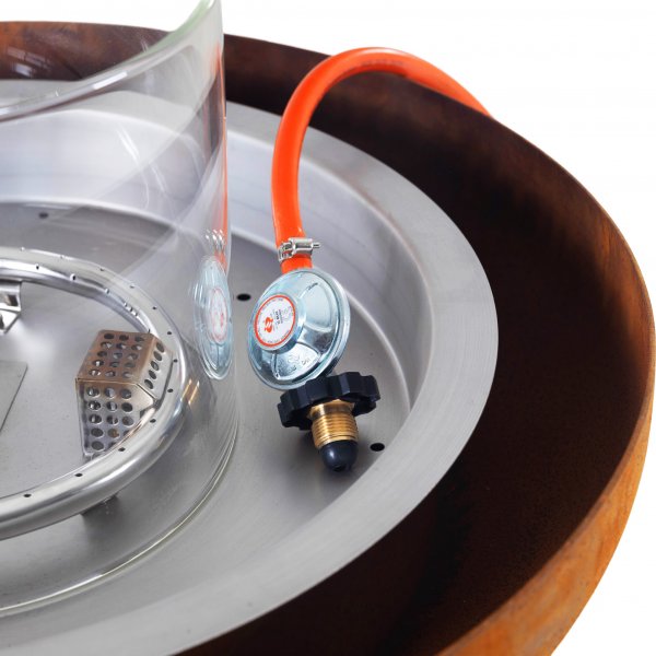 Gasoldriven eldstad i cortenstål | För utomhusmiljö | Dorotea Gasoldriven eldstad i cortenstål | För utomhusmiljö | Dorotea