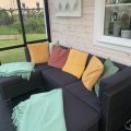 Kundbild Uterum 10,7m² | Säkerhetsglas och kanalplast | Aluminiumstomme | Svart: Hel nöjd gick perfekt hela vägen...