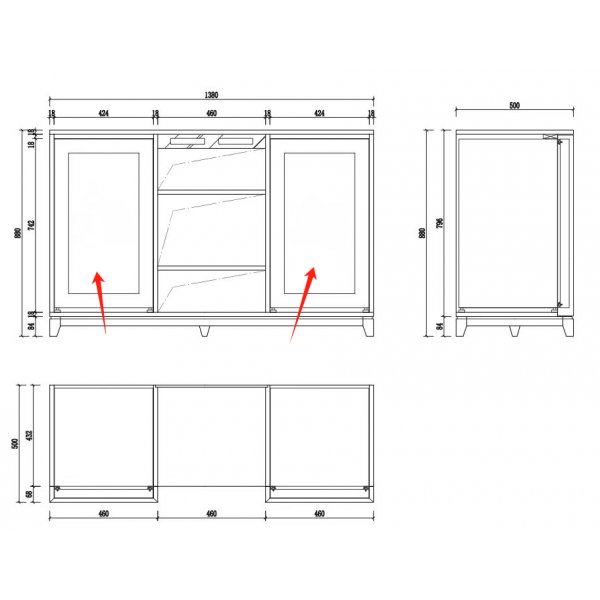 Vinskp med dubbla temperaturzoner  Twin vinkyl 24 flaskor med LED-belysning