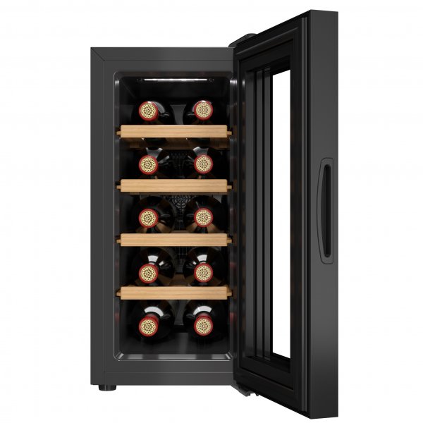 Vinkyl 10 flaskor | Extra tystgende | LED-belysning | 26,5cm smal