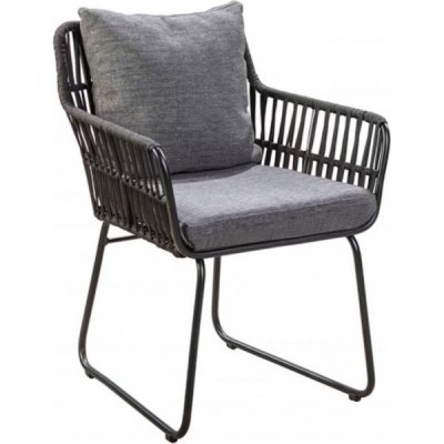 Mikado fåtölj | Elegant & vädertålig utefåtölj med dynor | 61,7×91×65,8 cm