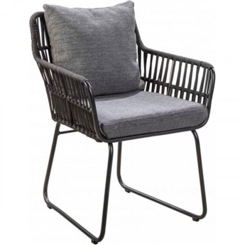 mikado fåtölj elegant & vädertålig utefåtölj med dynor 61,7×91×65,8 cm