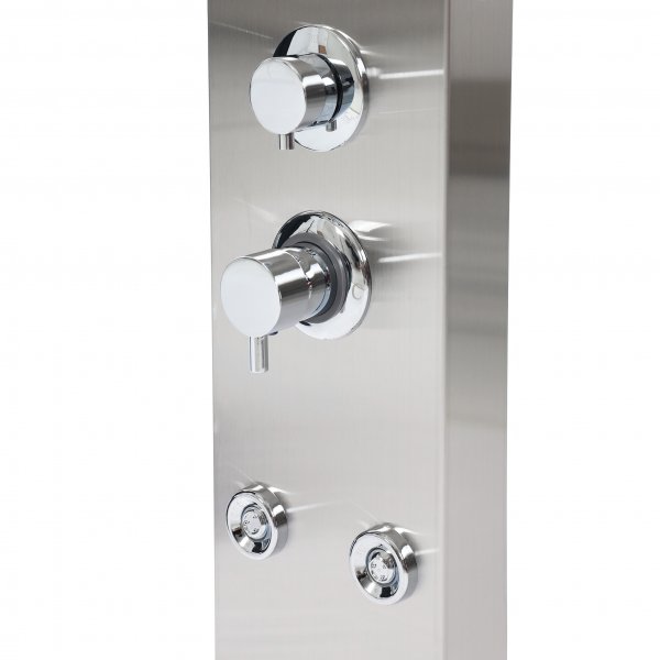 Duschpanel med massage-jets | Borstat rostfritt st�l