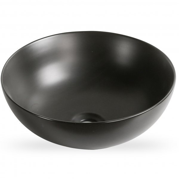 Skålformat handfat 40cm | Mattsvart yta | Lyxig design Skålformat handfat 40cm | Mattsvart yta | Lyxig design