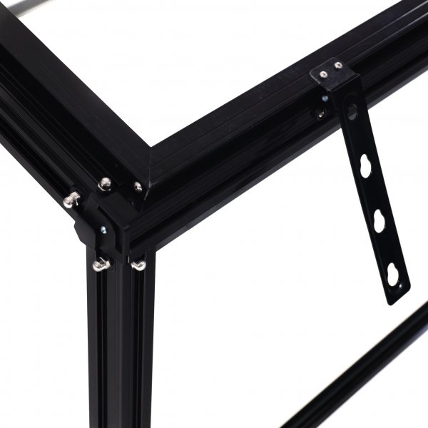 Miniväxthus med öppningsbar lucka | 4mm säkerhetsglas | Svart Miniväxthus med öppningsbar lucka | 4mm säkerhetsglas | Svart