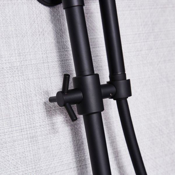 Takduschset med blandare | Brusa - Svart Takduschset med blandare | Brusa - Svart