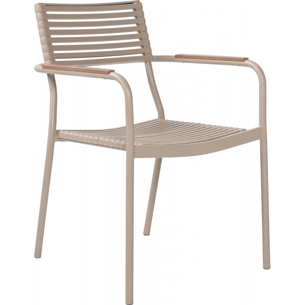 Pino stapelbar utestol - Kaki / Tr