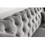 Chesterfieldsoffa Gr� Sammet | Eukalyptustr� & ben i gummitr� | Chesterfield