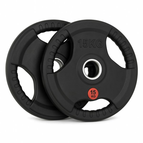 Viktskivor 2x15 kg (30 kg)  50 mm gummikldda vikter