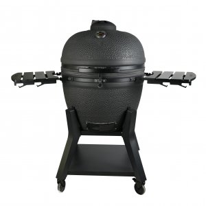 Kamadogrill 68 cm | Keramisk grill i matt svart med precisionstermometer