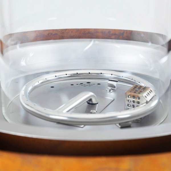 Gasoldriven eldstad i cortenstål | För utomhusmiljö | Dorotea Gasoldriven eldstad i cortenstål | För utomhusmiljö | Dorotea