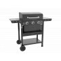 Gasolgrill i stål med termometer & värmehylla | Svart | Oklahoma Gasolgrill i stål med termometer & värmehylla | Svart | Oklahoma