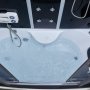 Rektangulr duschkabin med jacuzzi-badkar