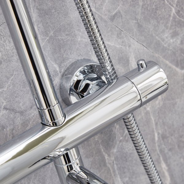 Takduschset med badkarsblandare | Brusa 2.0 - Krom - FYNDVARA