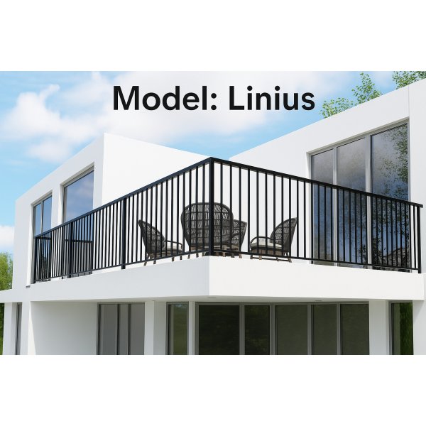 Altanstaket 100x100 cm | Pulverlackerad och robust design | Passar till Aurelius/Linius