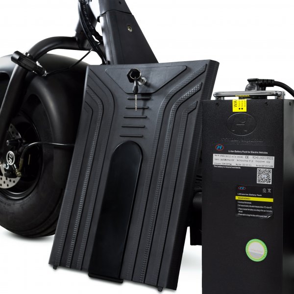 Fatscooter 2000W LG litiumbatteri - 13 Ah | Mattsvart | Lyfco Fatscooter 2000W LG litiumbatteri - 13 Ah | Mattsvart | Lyfco