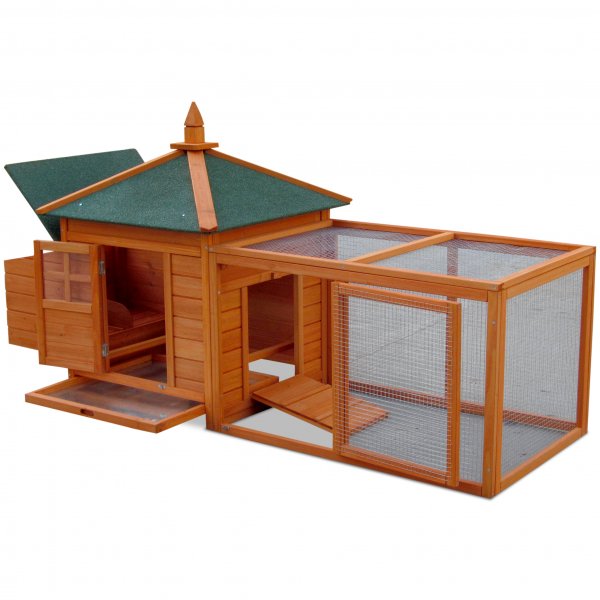 Hnshus med grd & vrprede | Lttstdat | Frdig byggsats | 2x0,73x1m