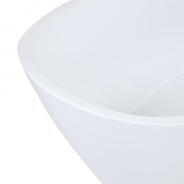 Fristende badkar 170cm | Lucite akryl | Runda former | A-35