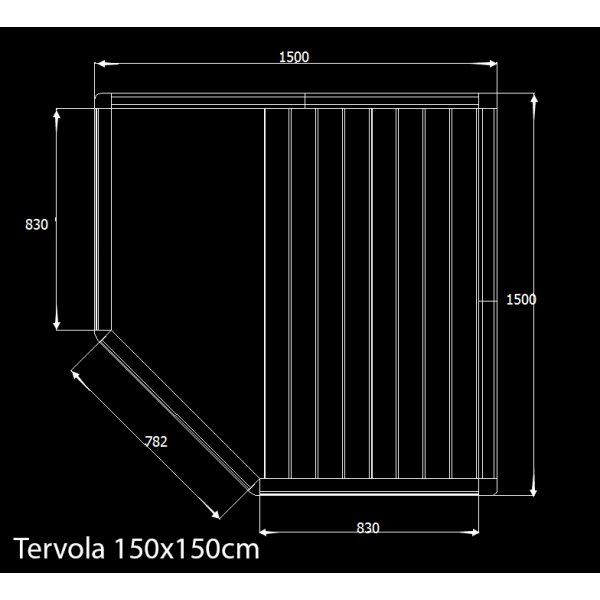Basturum Haapajärvi - Fullhöjd 210cm - Alu Basturum Haapajärvi - Fullhöjd 210cm - Alu