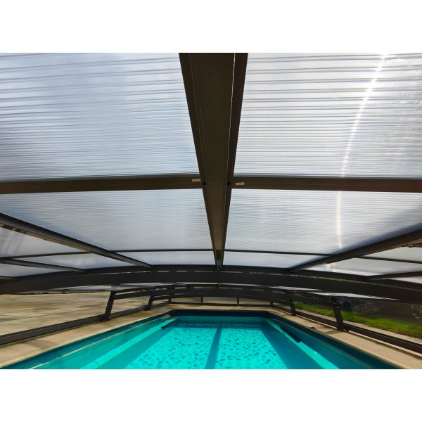 Pooltak 5x10m | Utan skenor | UV-skydd Pooltak 5x10m | Utan skenor | UV-skydd