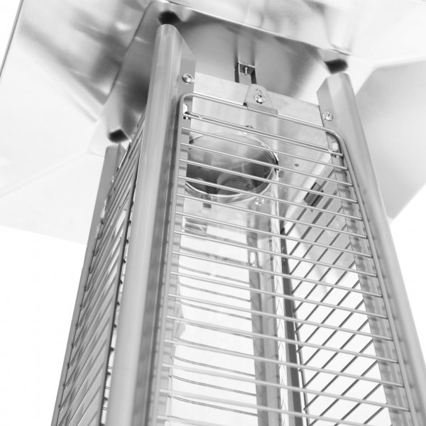 Gasdriven terrassv�rmare 13kW | Pyramidformad | Svart