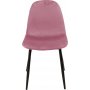 Matstol | Rosa sammet, stoppad sits & svarta stålben | Carisma 2-pack Matstol | Rosa sammet, stoppad sits & svarta stålben | Carisma 2-pack